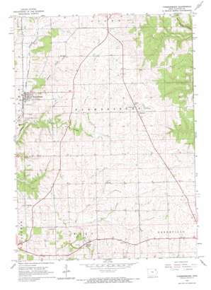 Farmersburg topo map