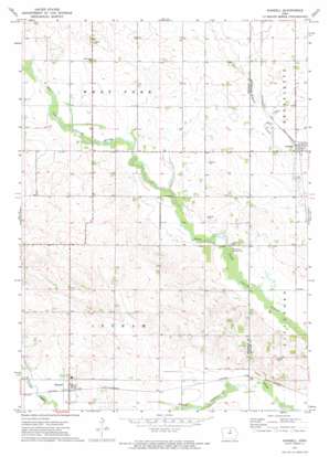 Hansell USGS topographic map 42093g1