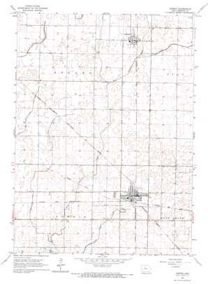 Gowrie topo map