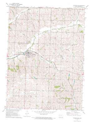 Charter Oak topo map