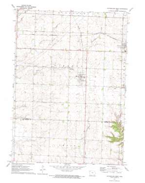 Sutherland West topo map