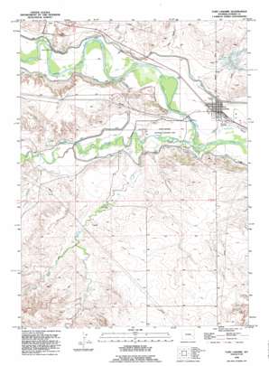 Fort Laramie topo map