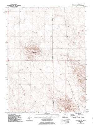 Lone Sand Hill topo map