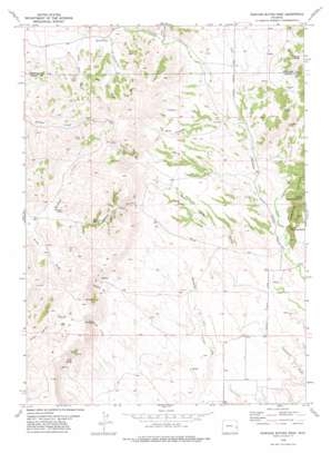 Rawhide Butte West topo map