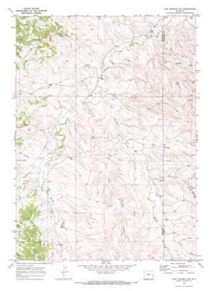 Lost Springs Nw topo map