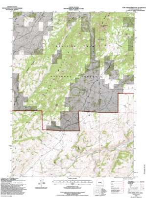 Cow Creek Mountain USGS topographic map 42105b5