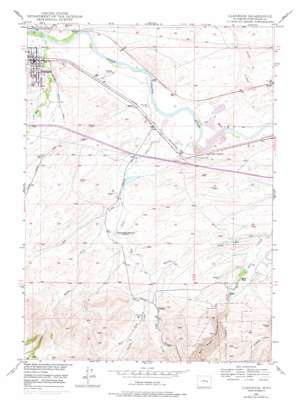 Glenrock topo map
