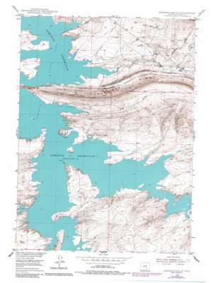 Seminoe Dam SE USGS topographic map 42106a7