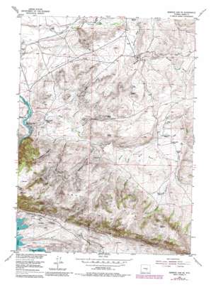 Seminoe Dam NE USGS topographic map 42106b7