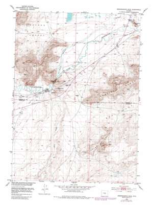 Independence Rock topo map