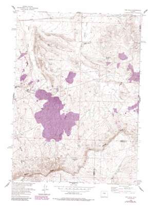 Gas Hills topo map