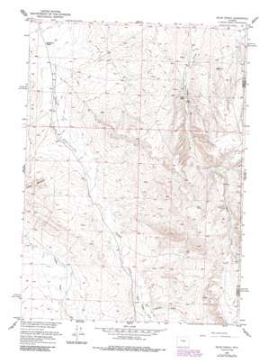 Miles Ranch topo map