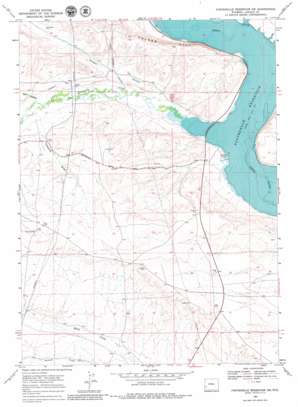 Fontenelle Reservoir Sw USGS topographic map 42110a2