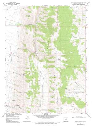 Sublette Canyon topo map