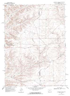 Anderson Canyon topo map