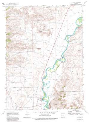 La Barge USGS topographic map 42110c2