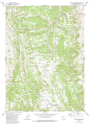 Poison Meadows topo map