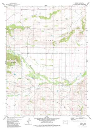 Merna Butte topo map