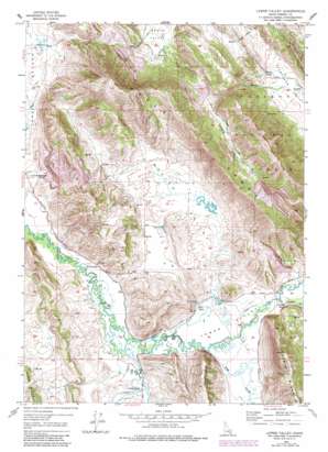 Lower Valley topo map