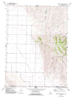 Grover Canyon topo map