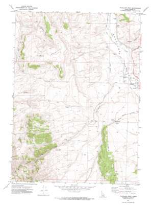 Rockland West topo map