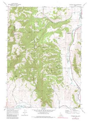 Haystack Mountain topo map