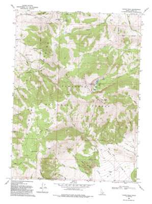 Cache Peak USGS topographic map 42113b6