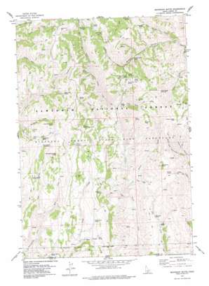Mahogany Butte topo map
