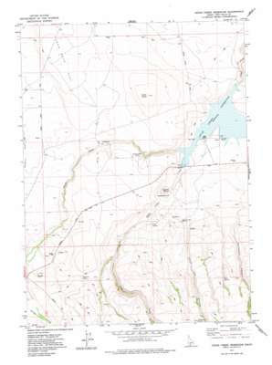 Cedar Creek Reservoir topo map