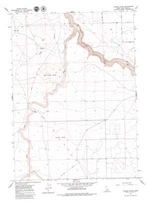 Tuanna Butte topo map