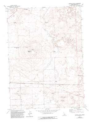 Dietrich Butte topo map