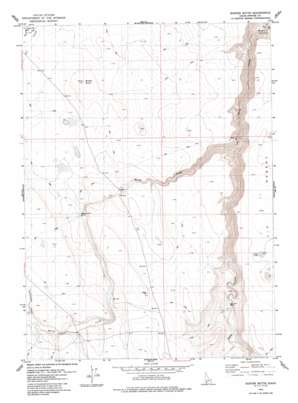 Buster Butte topo map