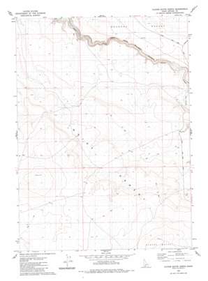 Clover Butte North topo map
