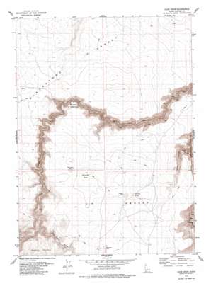 Cave Draw USGS topographic map 42115d6
