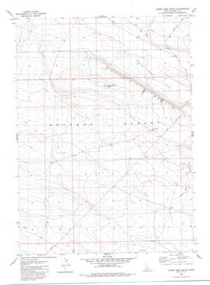 Crows Nest Butte topo map