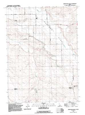 Grindstone Butte topo map
