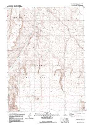 Pence Butte topo map