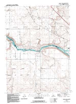 Indian Cove topo map