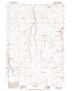 Chipmunk Basin topo map