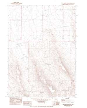 Three Man Butte Well topo map