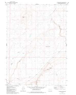 Jackies Butte topo map