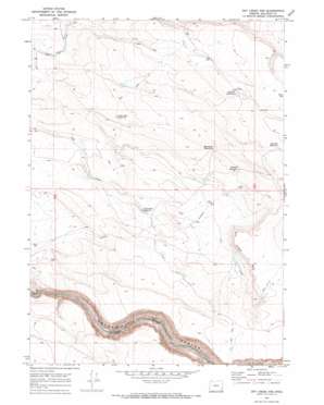 Dry Creek Rim topo map