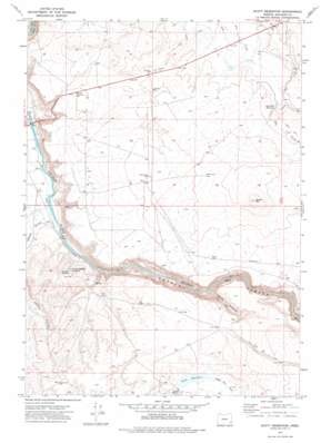 Scott Reservoir topo map