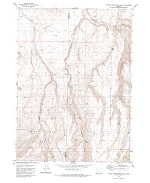 Little Whitehorse Creek topo map