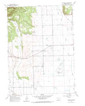 Lakeview Airport topo map