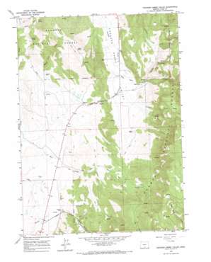 Crooked Creek Valley topo map