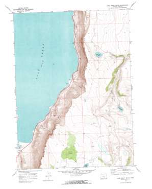 Lake Abert South topo map