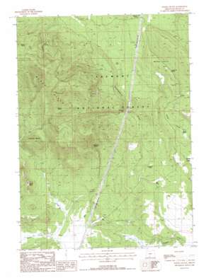 Ponina Butte topo map