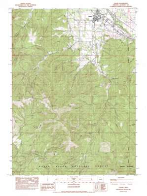 Talent USGS topographic map 42122b7