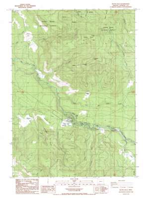 Butte Falls topo map